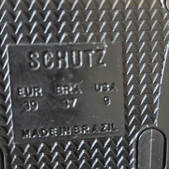 SCHUTZ Lizzie Studded Black Jelly Sandals 9 - Picture 13 of 13